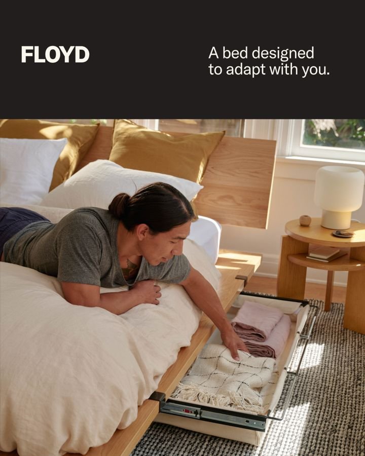 Floyd static Meta ad: Adapt-to-your-life positioning