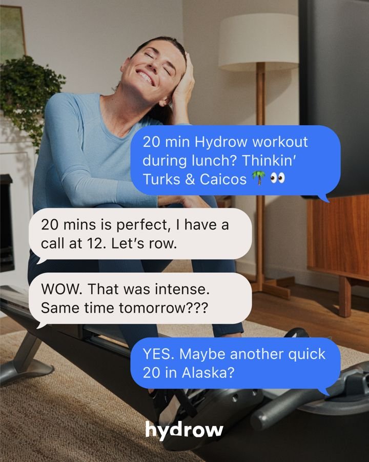 Hydrow static Meta ad: Low-impact confidence promise