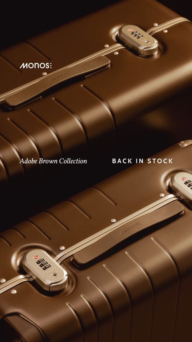 Monos static Meta ad: Back-in-stock urgency