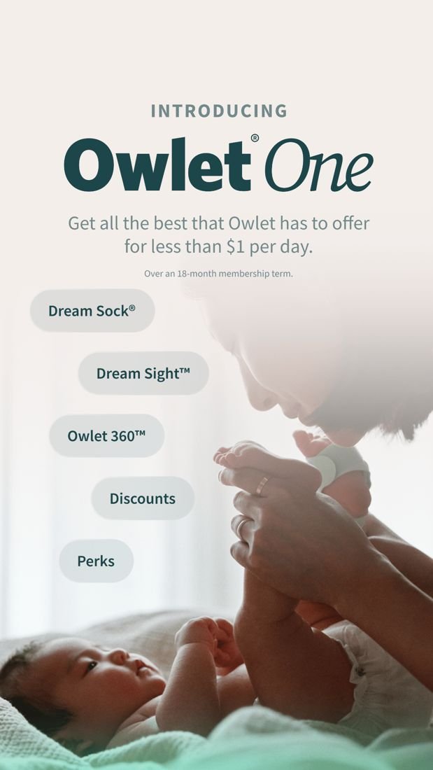 Owlet static Meta ad: Price anchor subscription