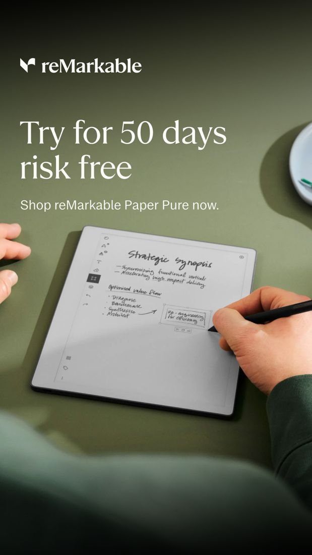 reMarkable static Meta ad: Risk reversal guarantee
