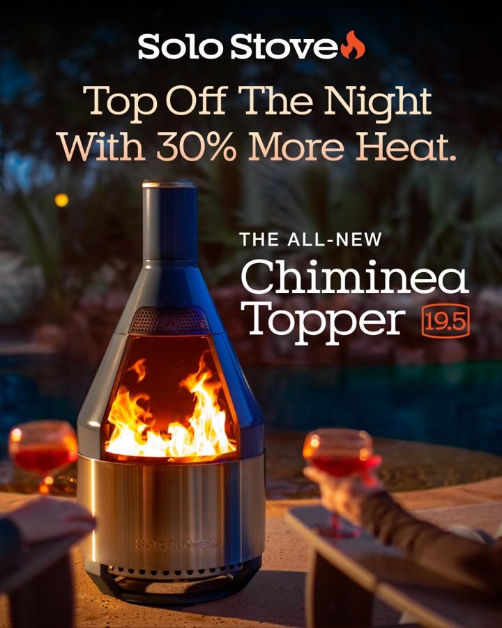 Solo Stove static Meta ad: Spec-led performance proof