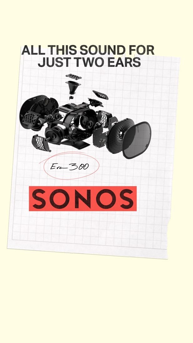 Sonos static Meta ad: Spec-led Atmos proof